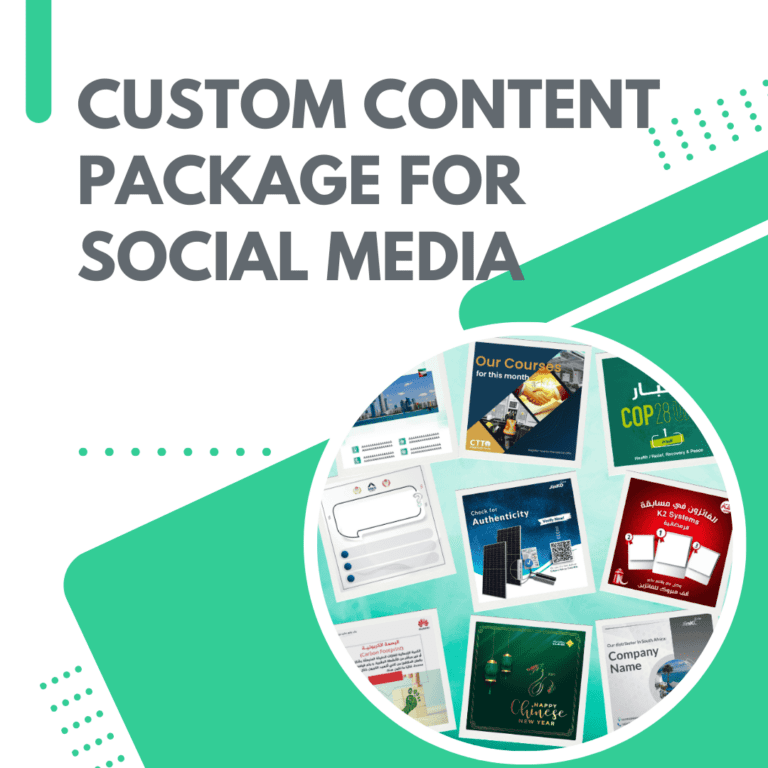Custom Content Package For Social Media